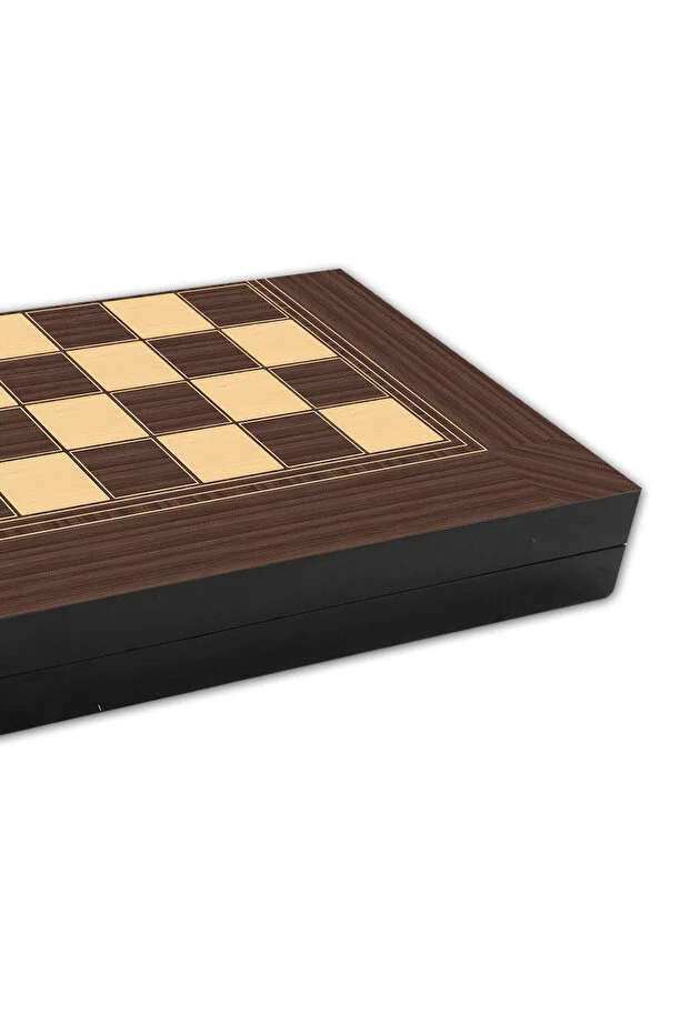 Platin Ceviz Kaplama Tavla Dama Seti